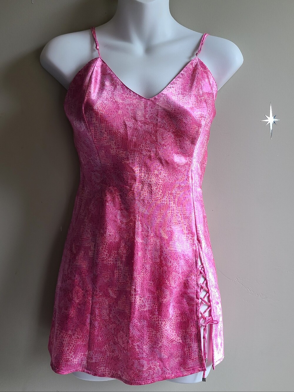 Vintage La Senza Snake-print Pink Mini